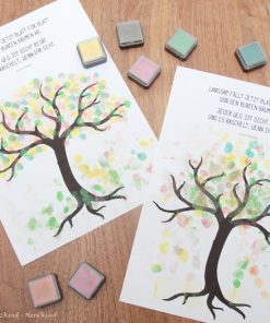 Mit Fingerstempeln zum Herbstbaum