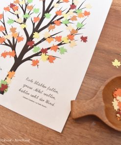 Herbstbaum - Stanzen, Schneiden, Kleben
