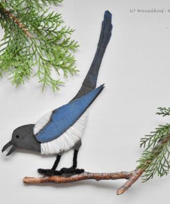 Elster (Schneid- und Prickel-Vorlage)