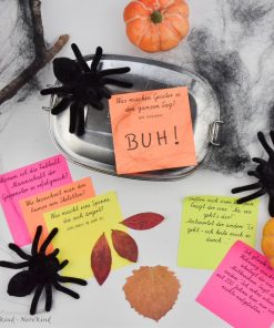 Post-it Brotdosenwitze Halloween-Edition