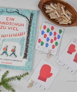 Zählkarten zum Buch "Ein Handschuh zu viel"