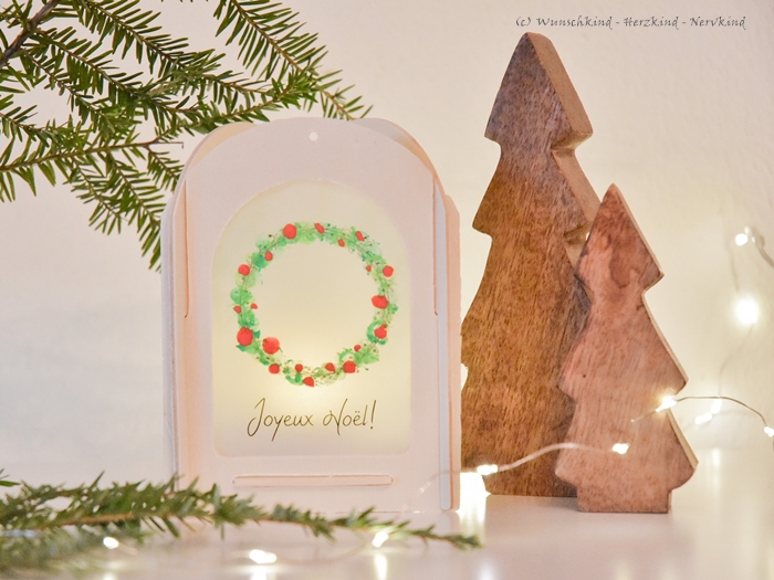Adventskranz-Laterne
