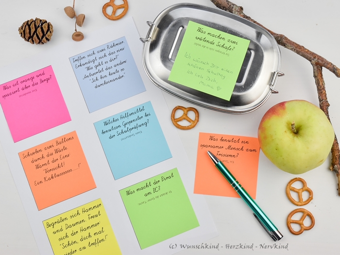 Post-it Brotdosenwitze Set 1