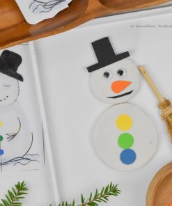 Schneemann-Zuordnungskarten