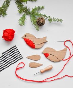 Rotkehlchen (Schneid- und Prickel-Vorlage)