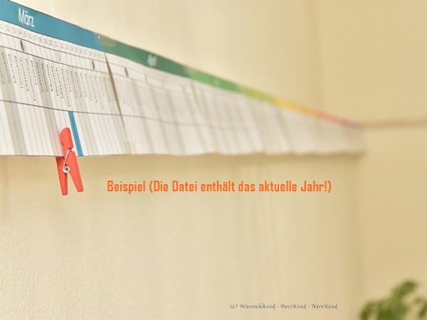 linearer Montessori-Mond-Kalender 2026 – Bild 3